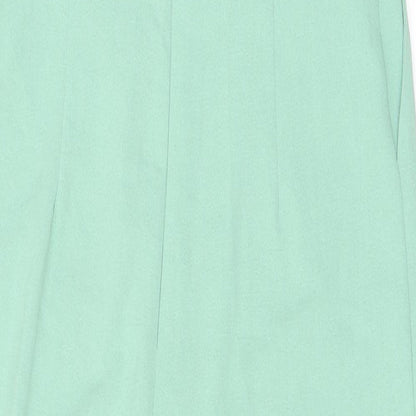 Zara Womens Green Polyester Jumpsuit One-Piece Size S L26 in Zip