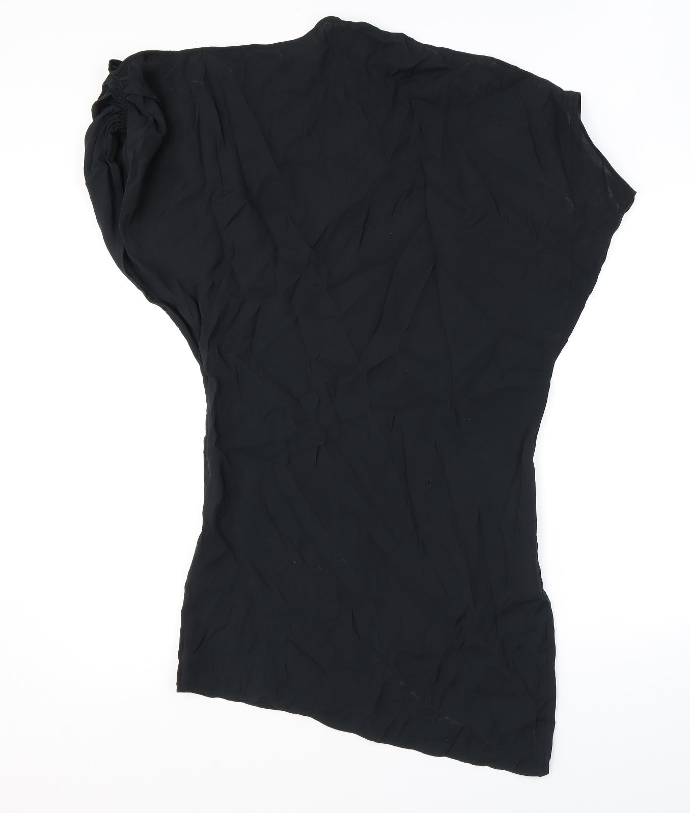 Zara Womens Black Modal Mini Size M Round Neck Pullover