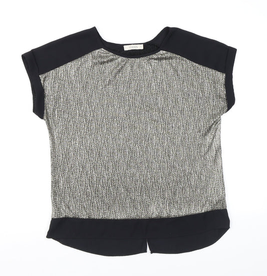 Womens UK Size M Oasis Gold Basic Blouse