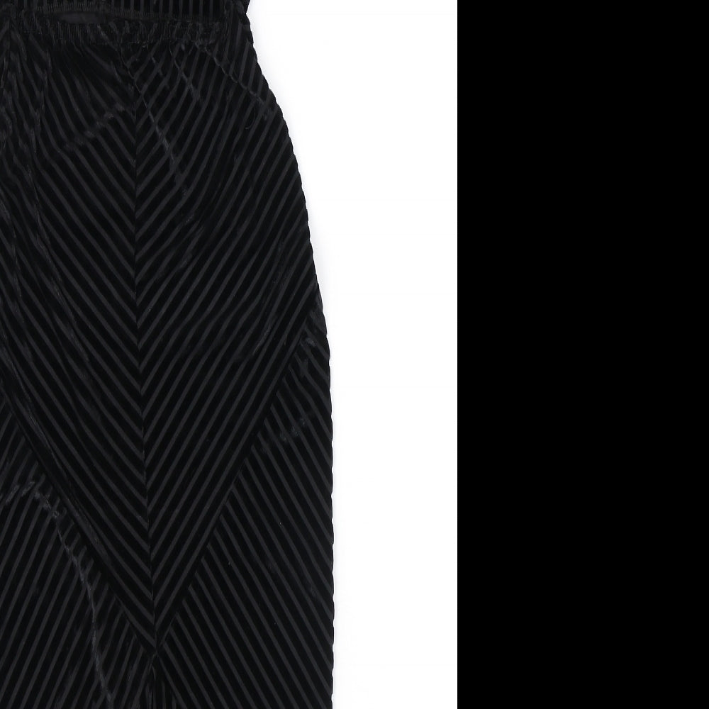 Missguided Womens Black Polyester Tank Dress Size 4 Square Neck Pullover - Open Back