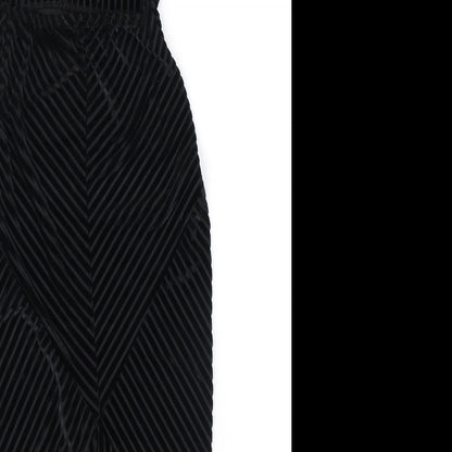 Missguided Womens Black Polyester Tank Dress Size 4 Square Neck Pullover - Open Back