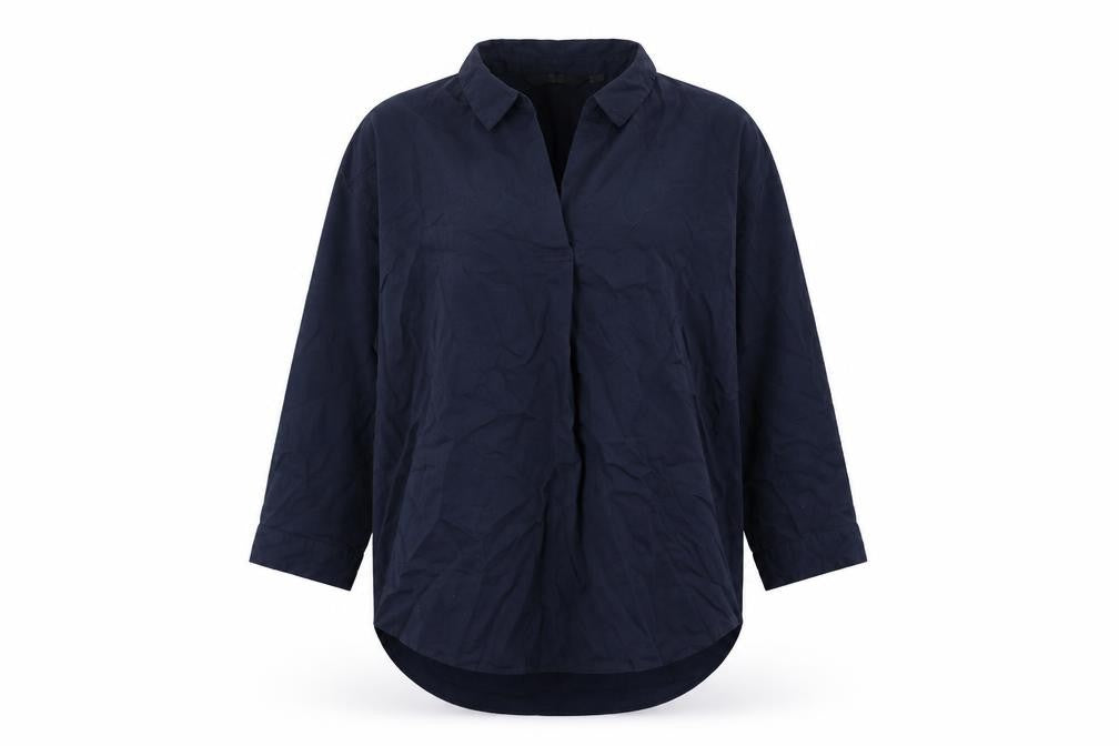 Womens UK Size XS Uniqlo Blue Basic Blouse