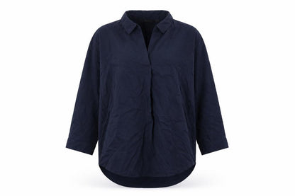 Womens UK Size XS Uniqlo Blue Basic Blouse