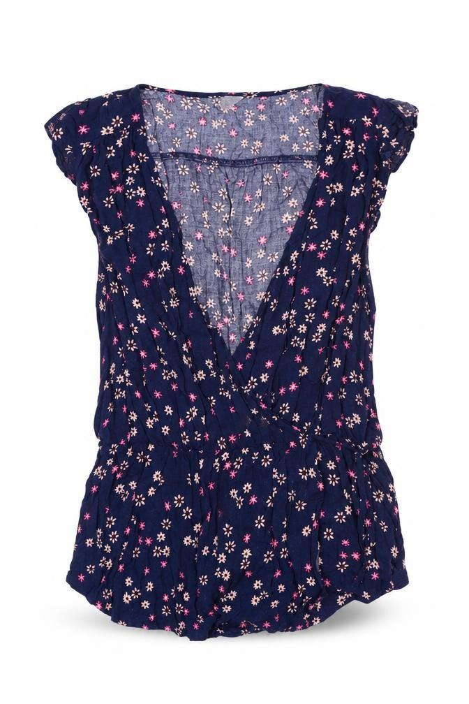 Womens UK Size S Gap Blue Basic Blouse