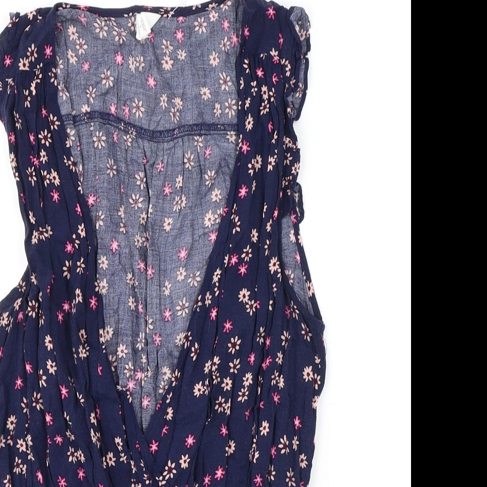 Womens UK Size S Gap Blue Basic Blouse