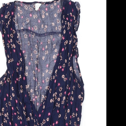 Womens UK Size S Gap Blue Basic Blouse