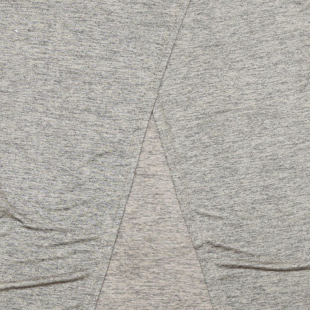 Womens UK Size 14 Warehouse Brown Basic T-Shirt