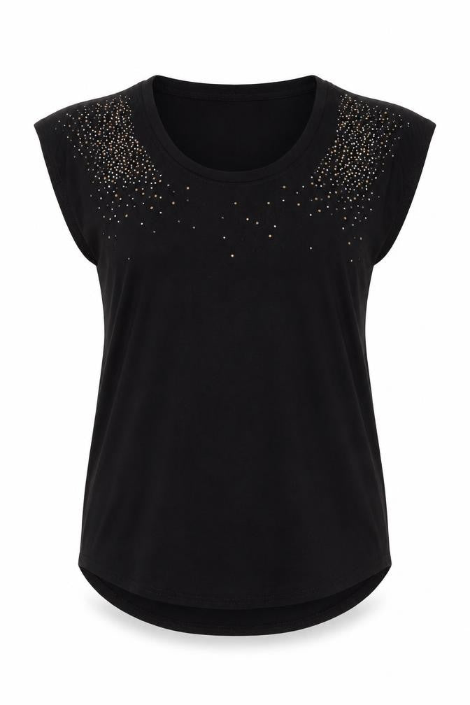 Womens UK Size 8 NEXT Black Basic T-Shirt