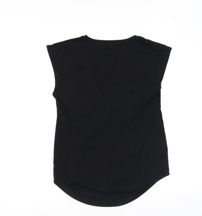 Womens UK Size 8 NEXT Black Basic T-Shirt
