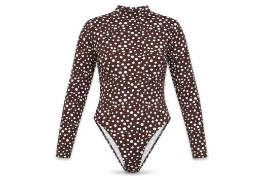 Womens UK Size 10 Michelle Keegan One-Piece Brown Bodysuit