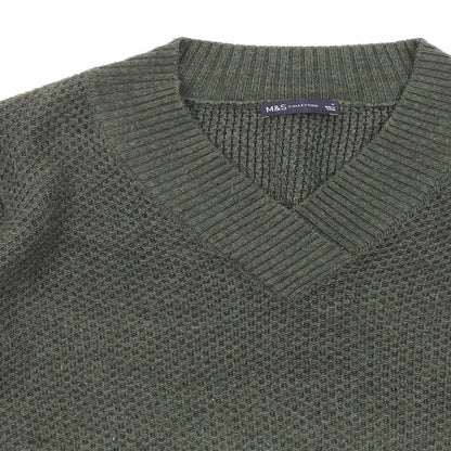 Womens UK Size M Marks and Spencer Green Pullover Jumper