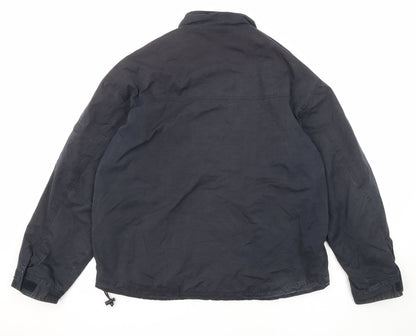 Mens UK Size M NEXT Black Windbreaker Coat