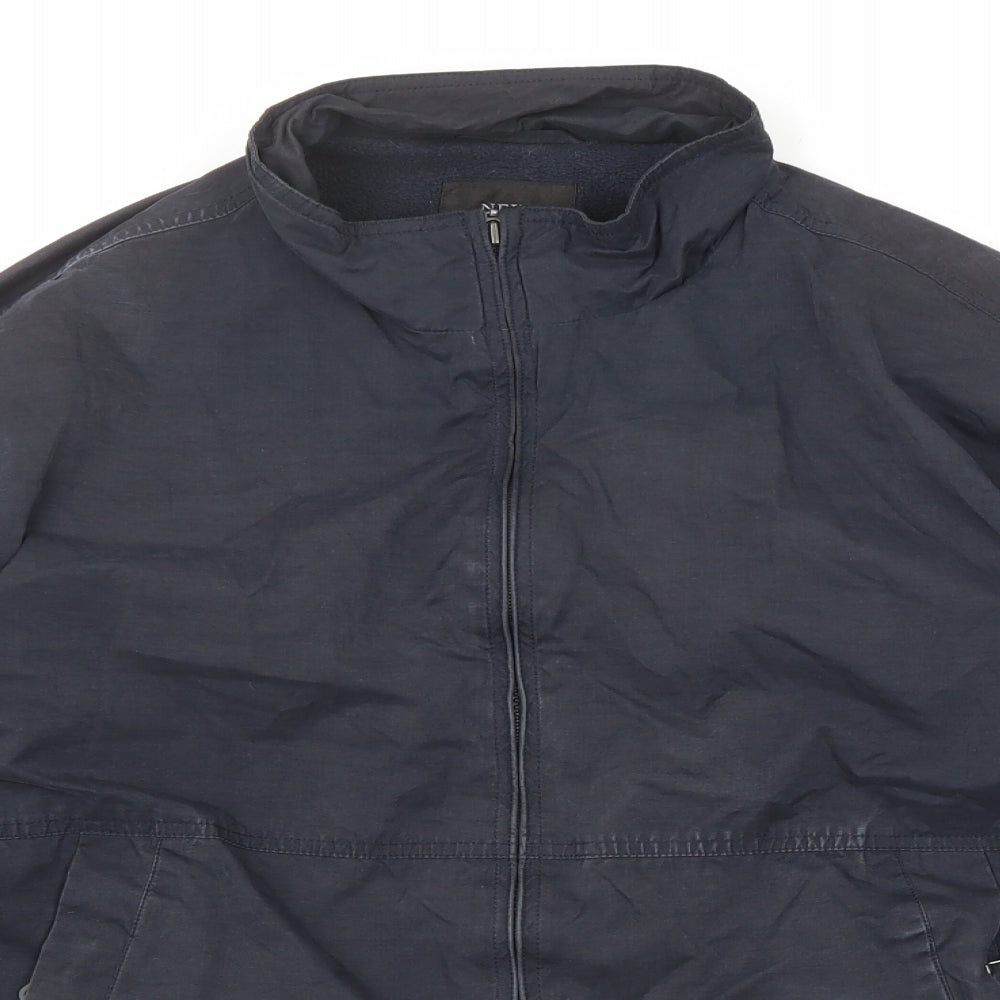 Mens UK Size M NEXT Black Windbreaker Coat