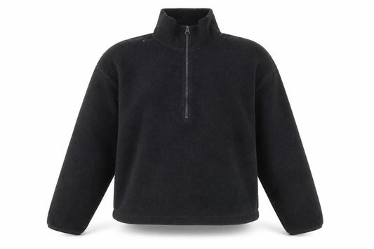 Glassons Womens Black Polyester Pullover Sweatshirt Size M Zip