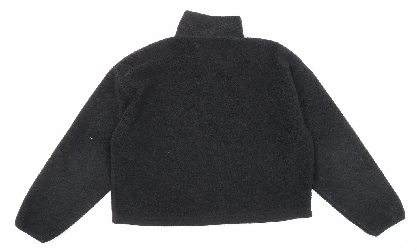 Glassons Womens Black Polyester Pullover Sweatshirt Size M Zip