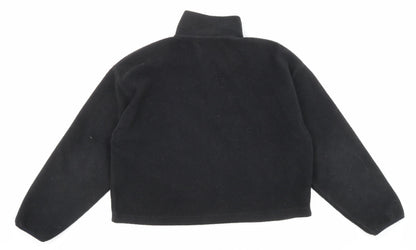 Glassons Womens Black Polyester Pullover Sweatshirt Size M Zip