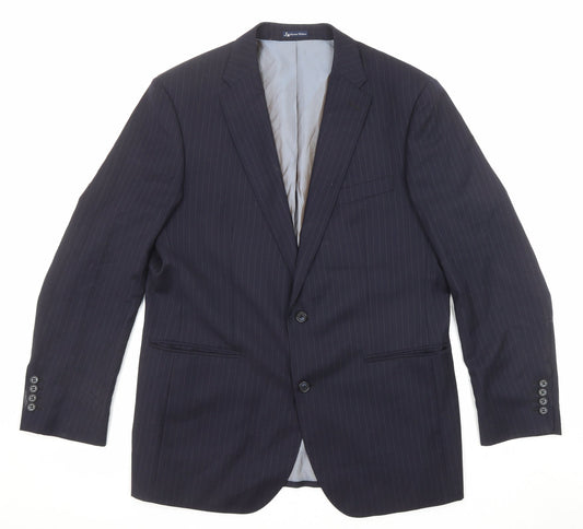 Mens UK Size 42 Samuel Windsor Regular Blue Suit Jacket