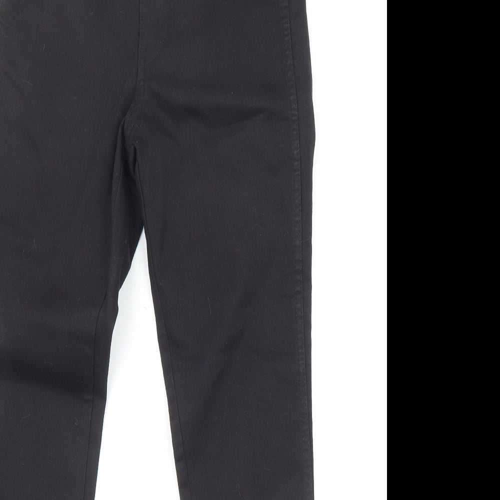 Womens UK Size 27 in H&M Regular Fit Straight Black Jeans