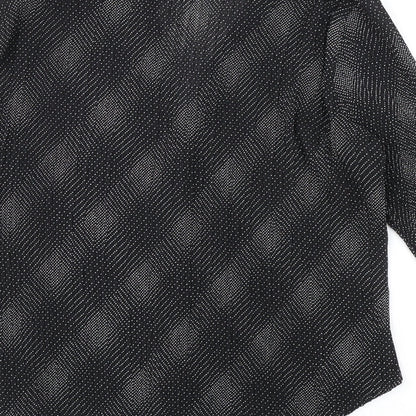 Womens UK Size 12 Marks and Spencer Black Basic Button-Up
