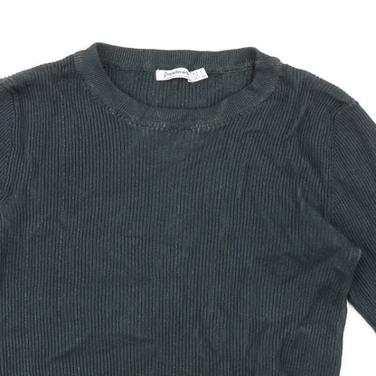 Womens UK Size L Stradivarius Green Pullover Jumper