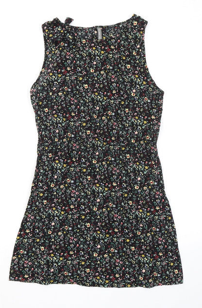 Glamorous Womens Multicoloured Floral Cotton A-Line Size 10 Round Neck Pullover