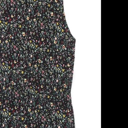 Glamorous Womens Multicoloured Floral Cotton A-Line Size 10 Round Neck Pullover
