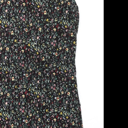 Glamorous Womens Multicoloured Floral Cotton A-Line Size 10 Round Neck Pullover