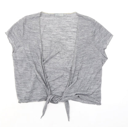 Womens UK Size 16 Per Una Grey Basic Blouse