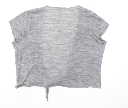 Womens UK Size 16 Per Una Grey Basic Blouse