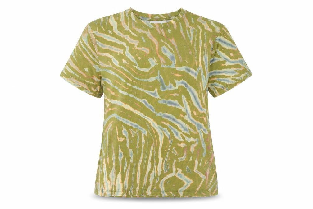Womens UK Size 6 Topshop Green Basic T-Shirt