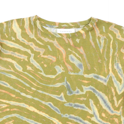 Womens UK Size 6 Topshop Green Basic T-Shirt