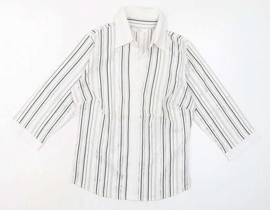Womens UK Size 6 Marks and Spencer White Basic Blouse