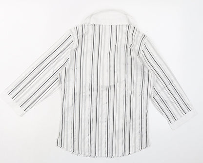 Womens UK Size 6 Marks and Spencer White Basic Blouse