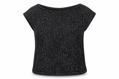 Womens UK Size 14 Lipsy Black Basic Blouse
