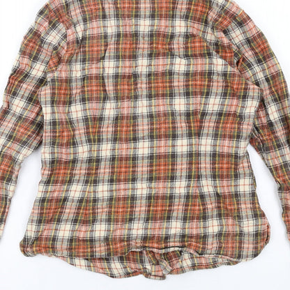 Womens UK Size M BDG Orange Basic Button-Up