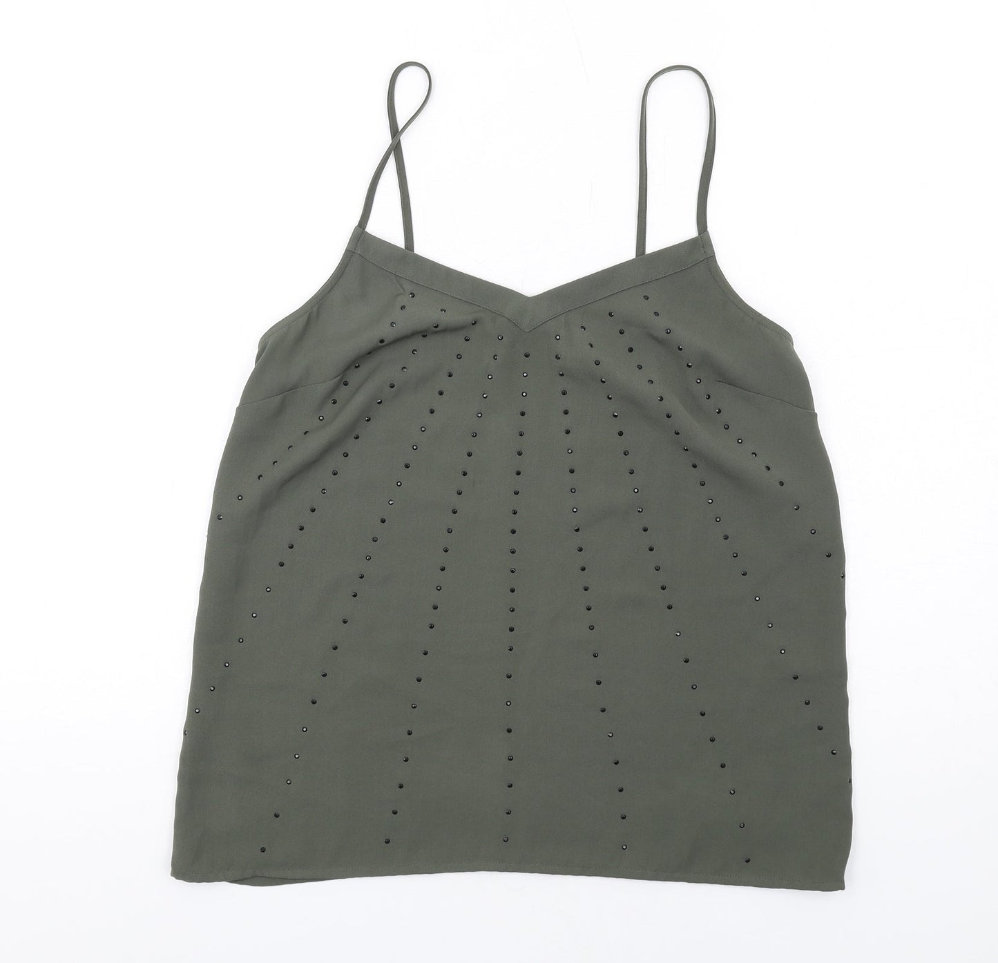Womens UK Size 10 NEXT Green Camisole Blouse