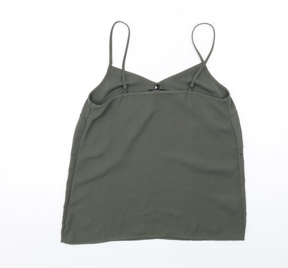Womens UK Size 10 NEXT Green Camisole Blouse