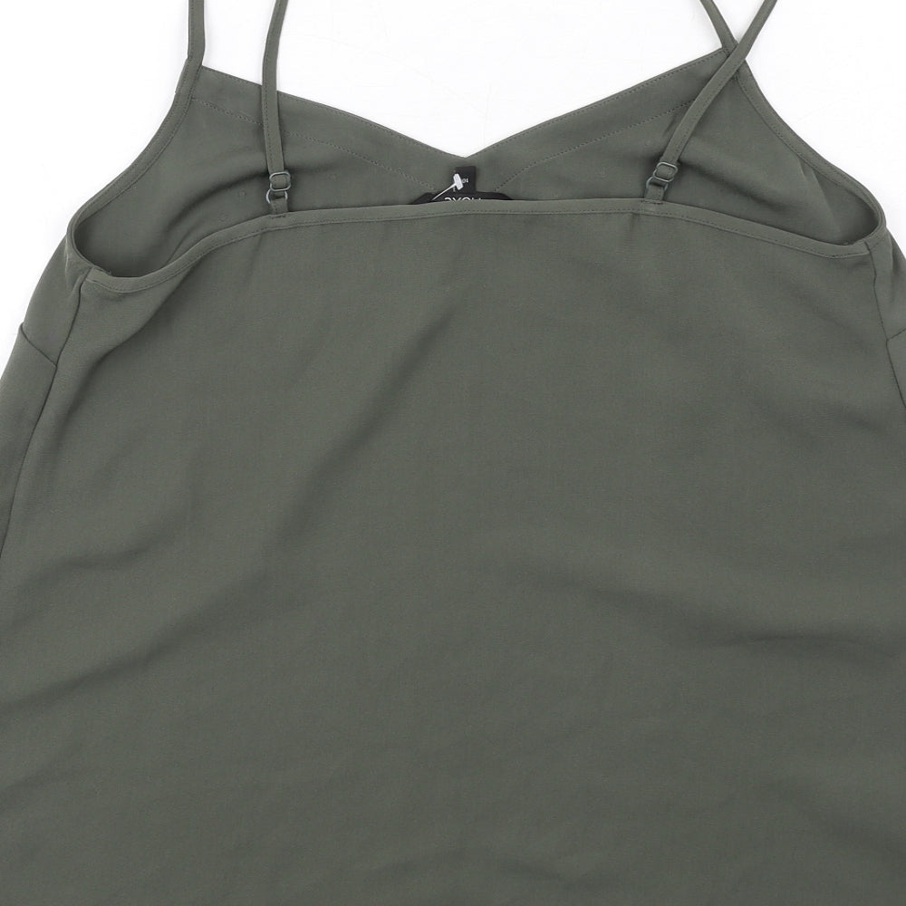 Womens UK Size 10 NEXT Green Camisole Blouse