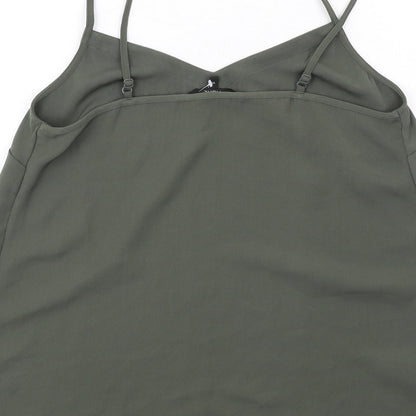 Womens UK Size 10 NEXT Green Camisole Blouse