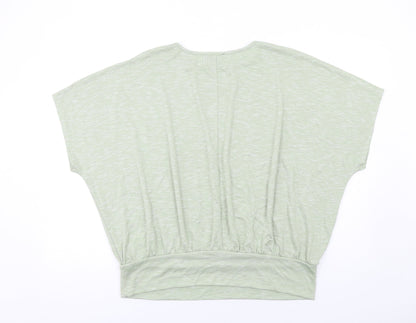 New Look Womens Green Round Neck Viscose Pullover Jumper Size L