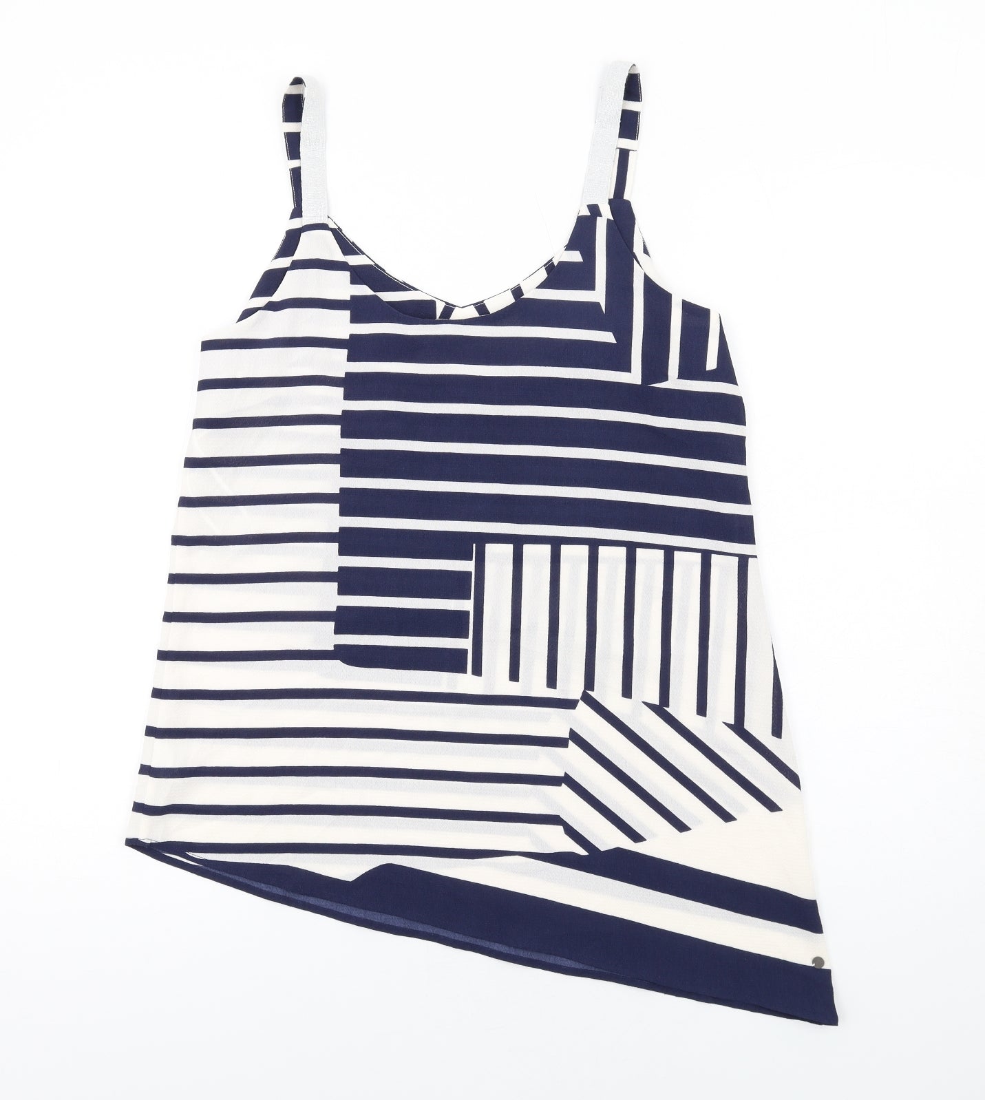 Womens UK Size 12 Trend Blue Basic Tank