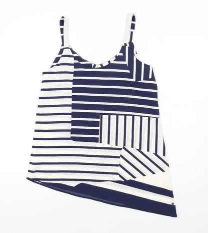 Womens UK Size 12 Trend Blue Basic Tank