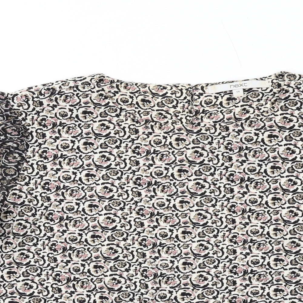 Womens UK Size 14 NEXT Multicoloured Basic T-Shirt