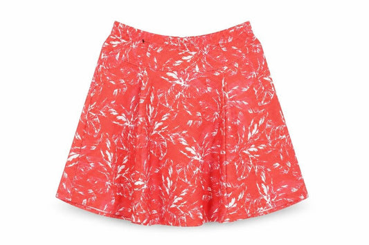 Bik Bok Womens Red Geometric Polyester Skater Skirt Size 10