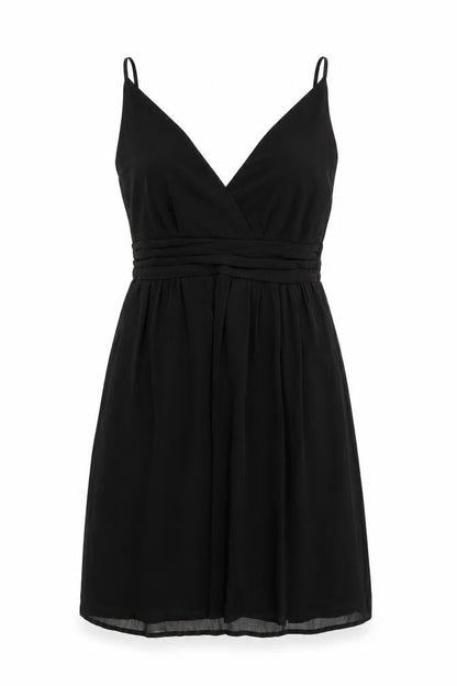 VERO MODA Womens Black Polyester Fit & Flare Size XS V-Neck Pullover