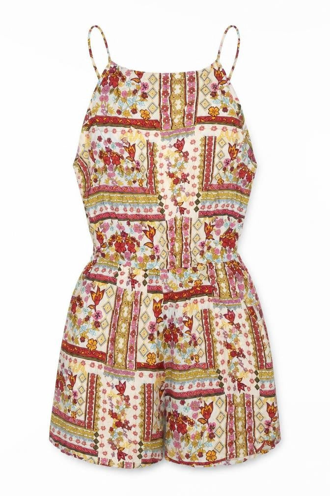 Womens UK Size 6 H&M One-Piece Multicoloured Playsuit