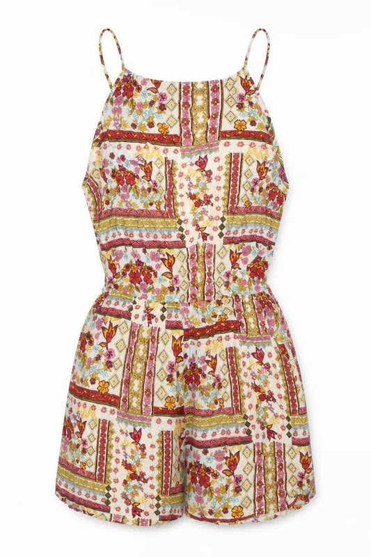 Womens UK Size 6 H&M One-Piece Multicoloured Playsuit