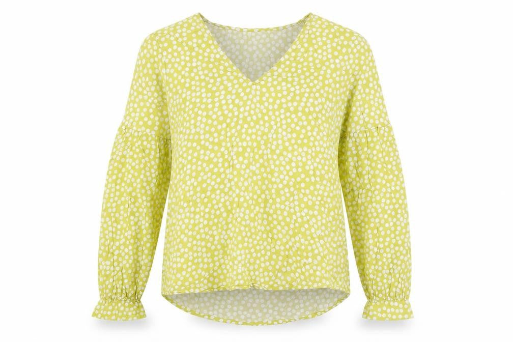 Womens UK Size 6 Comma Green Basic Blouse