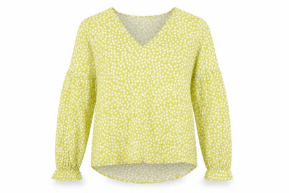 Womens UK Size 6 Comma Green Basic Blouse