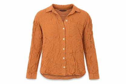 Womens UK Size 6 Marks and Spencer Orange Basic Button-Up